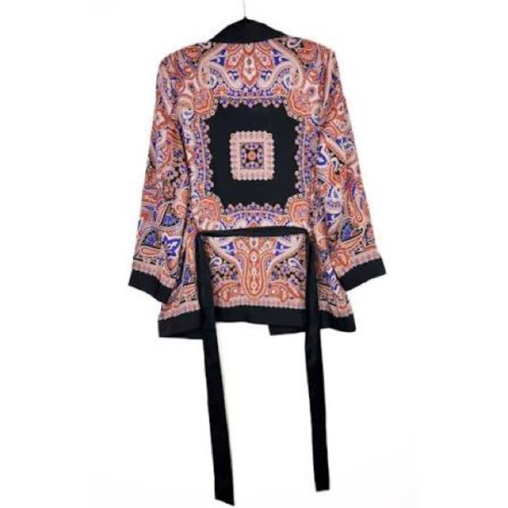 Zara Paisley Blazer with Black Lapel - Picture 4 of 4
